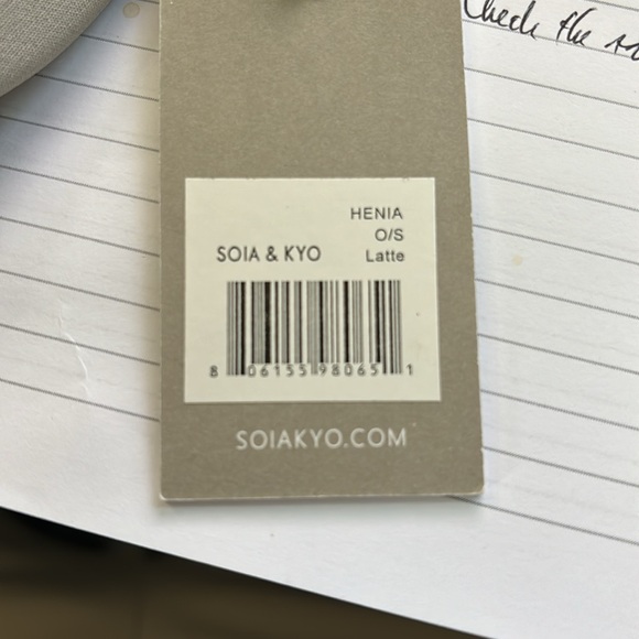 Two BRAND NEW Soia & Kyo hats. Never worn. - Picture 3 of 3